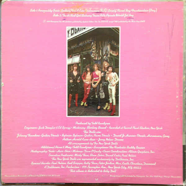 New York Dolls – New York Dolls - VINYL LP,  ORIGINAL 1973 USA ISSUE