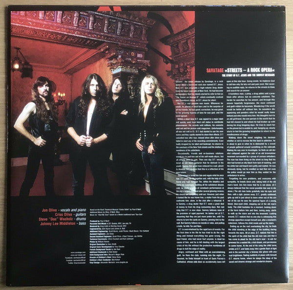 Savatage ‎– Streets - A Rock Opera - VINYL LP