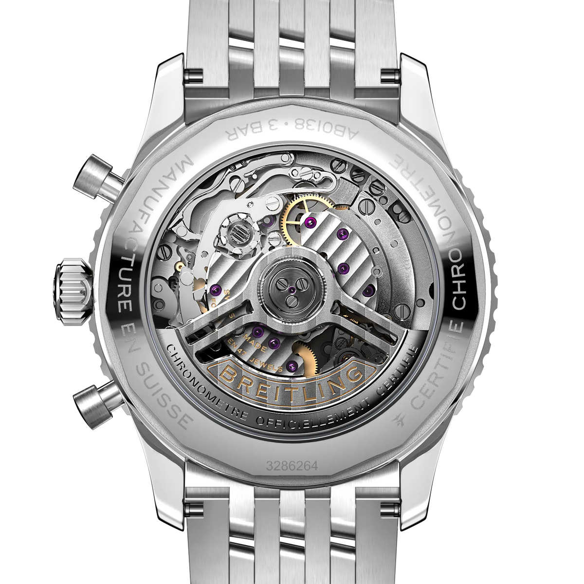 Breitling Navitimer Chronograph Stainless Steel Men's Watch AB0138241K1A1