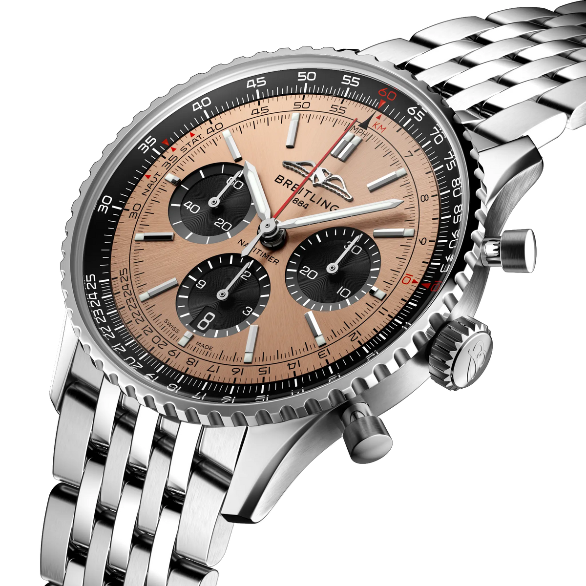 Breitling Navitimer Chronograph Stainless Steel Men's Watch AB0138241K1A1