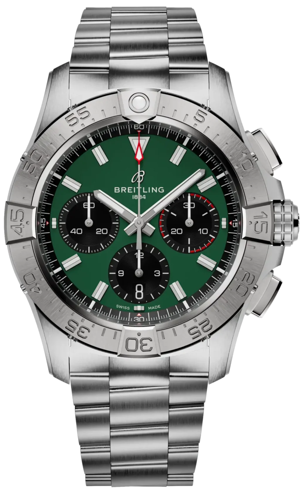 Breitling Avenger B01 Chronograph 42 Green Dial Men's Watch AB0146101L1A1