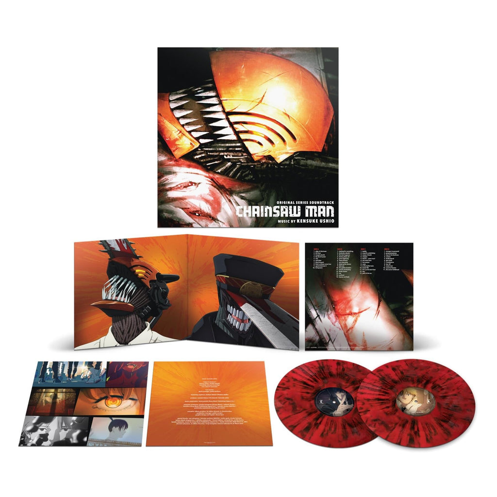Chainsaw Man (Original Series Soundtrack) - Kensuke Ushio 2x Red & Black Splatter Vinyl LP