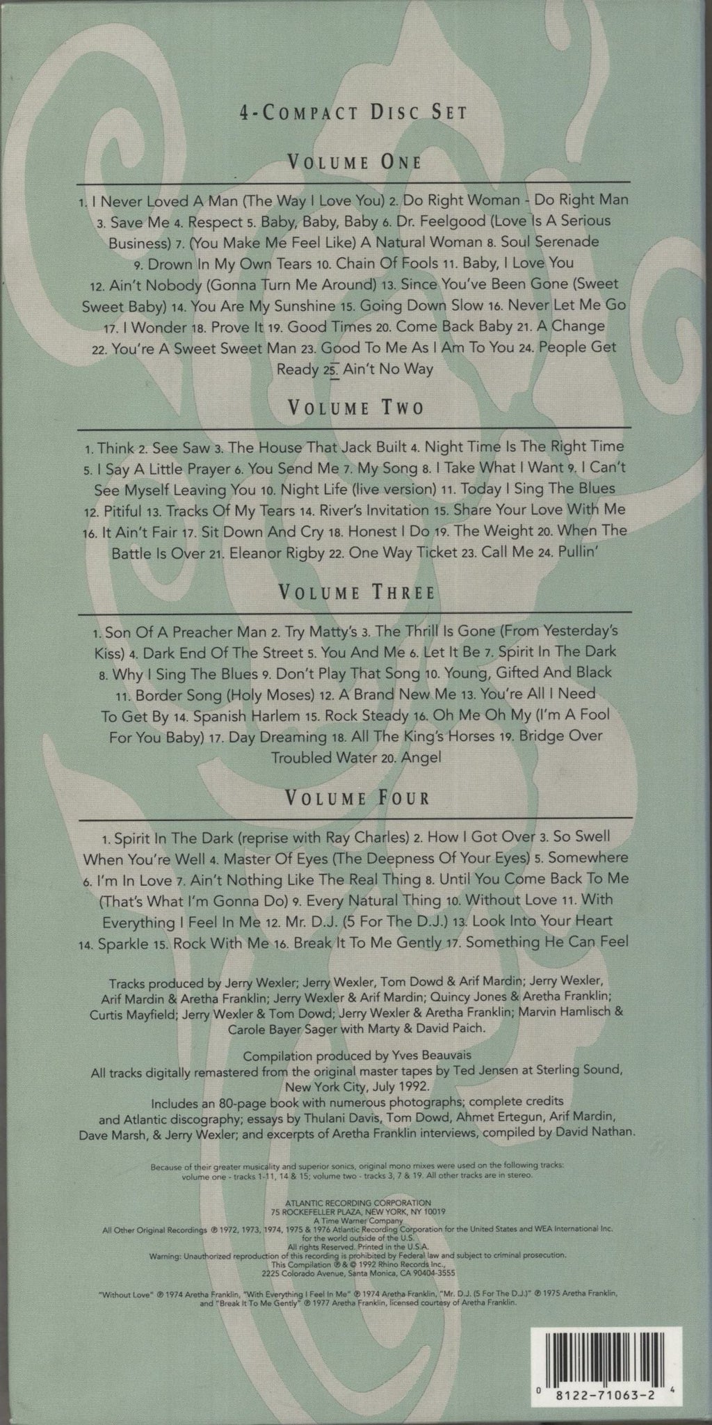 Aretha Franklin Queen Of Soul The Atlantic Recordings UK Box set