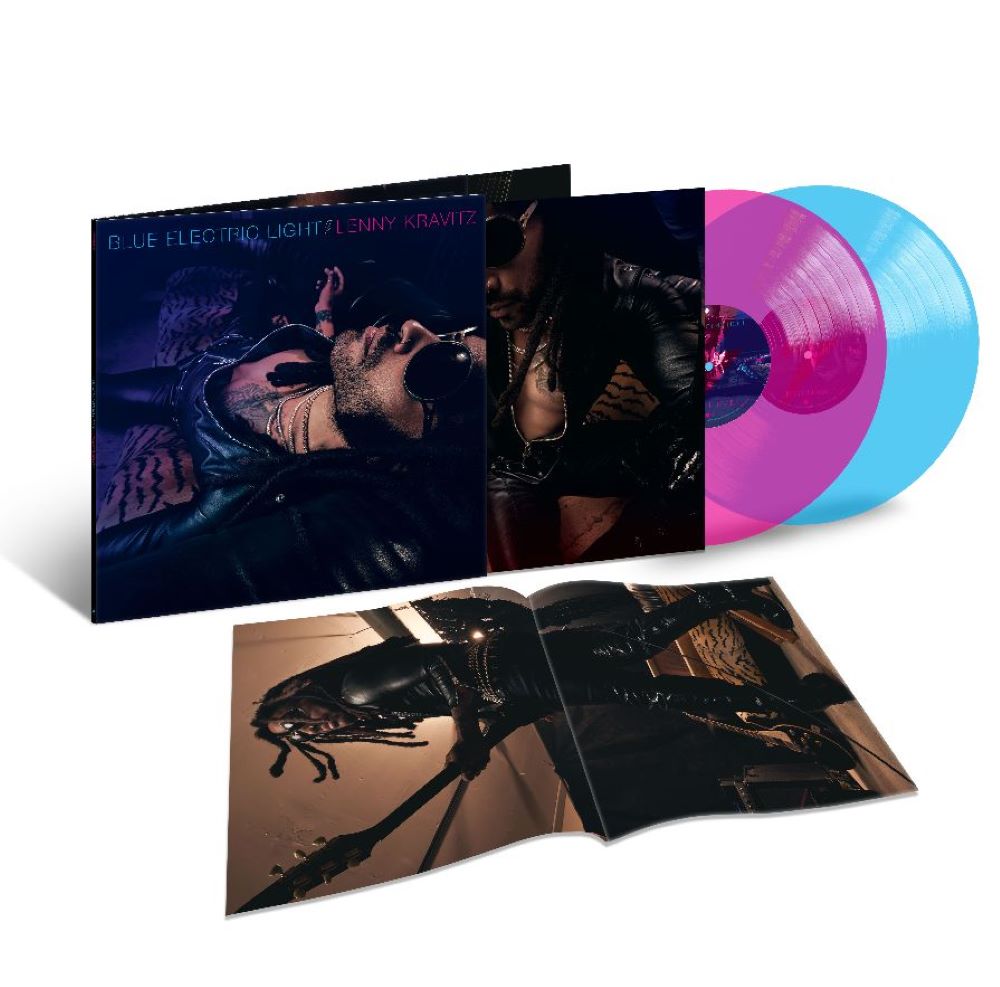 Lenny Kravitz Blue Electric Light Vinyl LP Indies Transparent Magenta & Blue Colour 2024