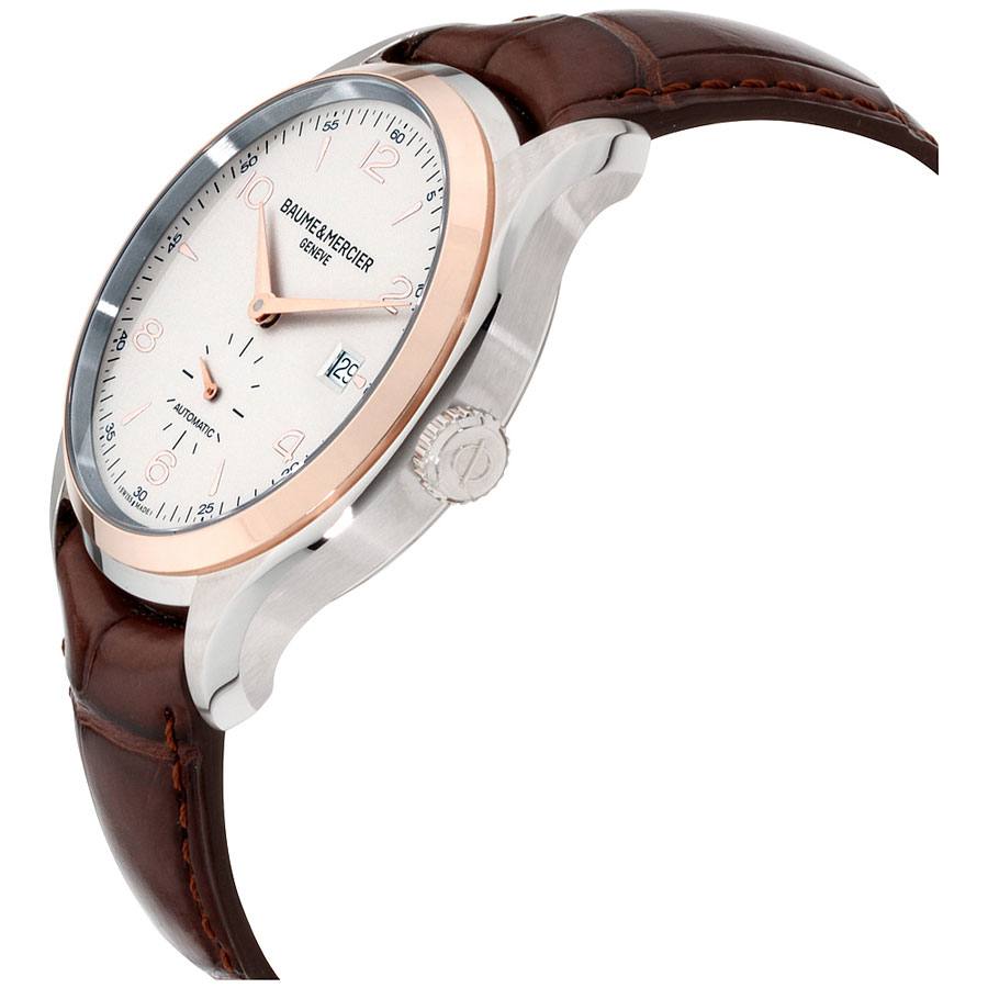Baume & Mercier Clifton 18k Rose Gold Bezel Automatic Men's Watch 10139