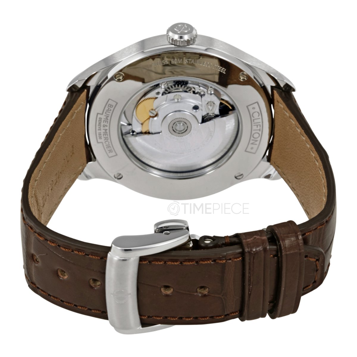 Baume & Mercier Clifton 18k Rose Gold Bezel Automatic Men's Watch 10139