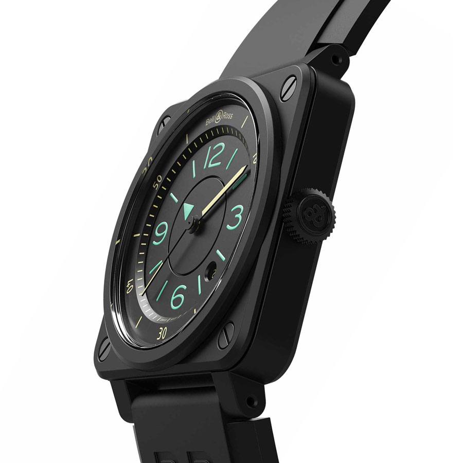 Bell & Ross Aviation Instruments Black Dial Men's Watch BR0392-IDC-CE/SRB