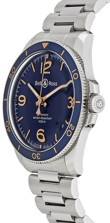 Bell & Ross Vintage Blue Dial Steel Men's Watch BRV292-BU-G-ST/SST