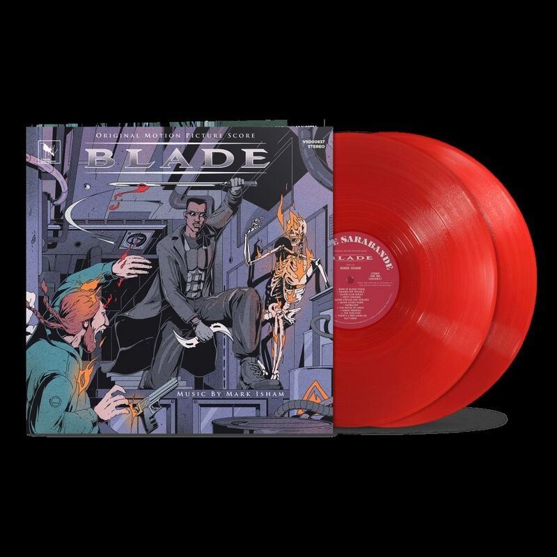 Blade - Original Motion Picture Score - Deluxe Edition - Mark Isham 2x Translucent Red Vinyl LP