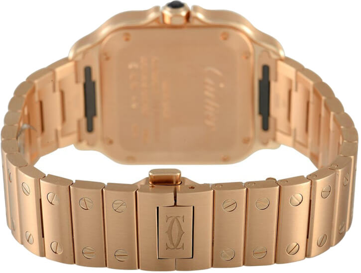 Cartier Santos De Cartier Medium Rose Gold Unisex Watch WGSA0031