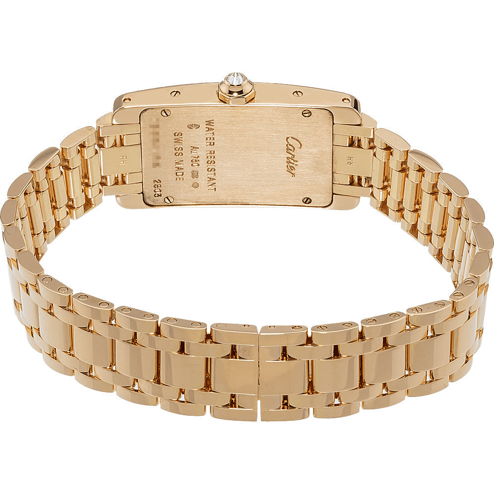 Cartier Tank Americaine Solid 18k Rose Gold Women's Watch WB7079M5