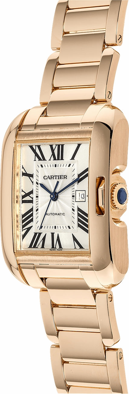 Cartier Tank Anglaise Solid 18k Rose Gold Women's Luxury Watch W5310003