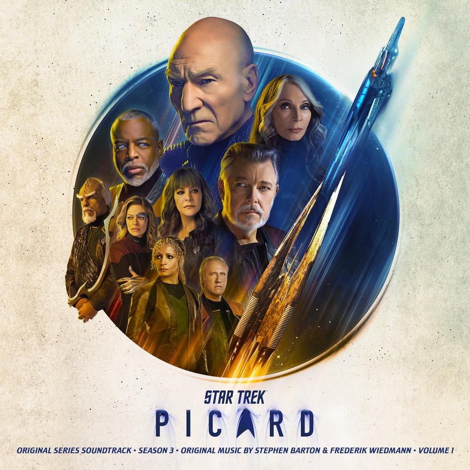 Star Trek: Picard Season 3 Volume 1 - Stephen Barton & Frederik Wiedmann 2x Sky Blue w/ White Burst Vinyl LP