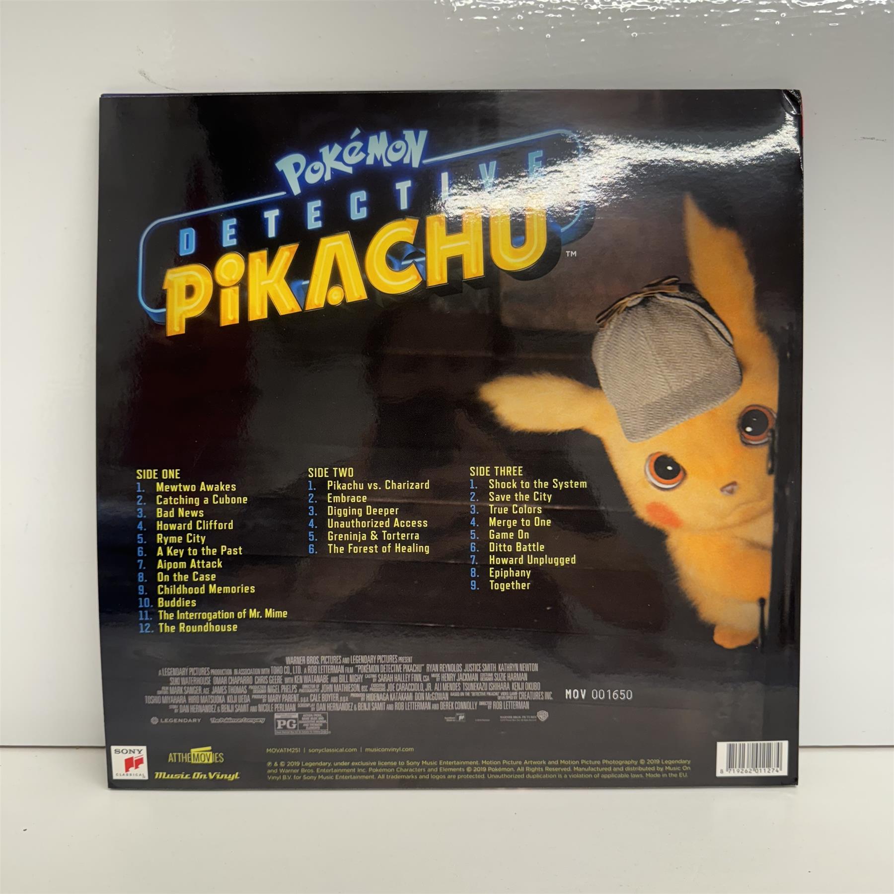 Pokémon Detective Pikachu (Original Motion Picture Soundtrack) - Henry Jackman Limited Edition 180G White Vinyl LP