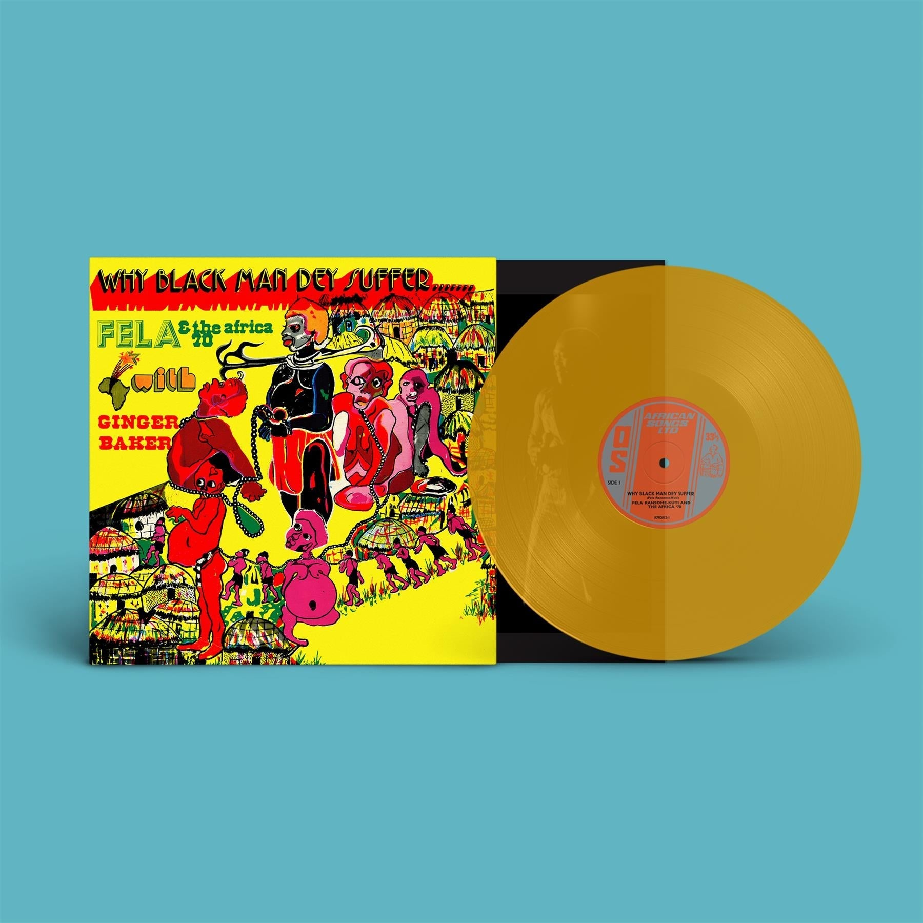 Fela Kuti - Why Black Man Dey Suffer Translucent Yellow Vinyl LP