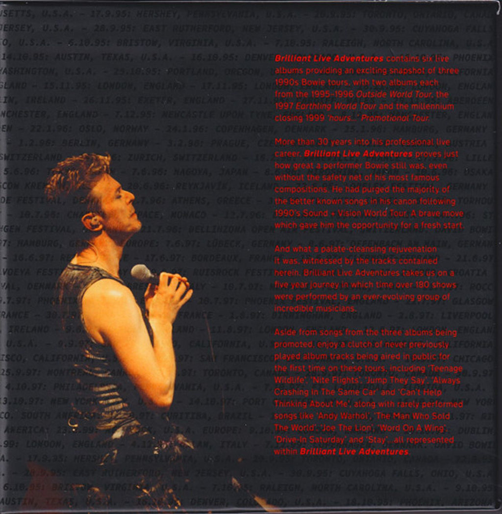 David Bowie Brilliant Live Adventures [1995-1999] - Sealed Empty Box UK Box set