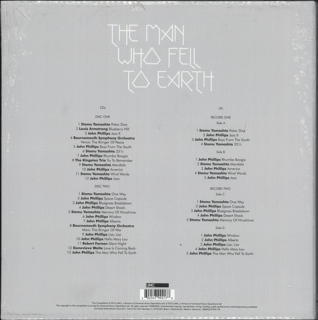 David Bowie The Man Who Fell To Earth - 2CD/2LP Box - Sealed German Box set