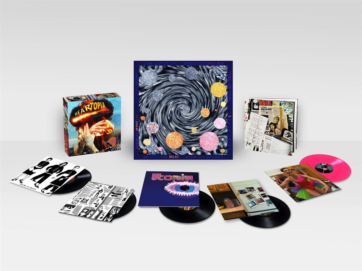 Chicks On Speed - HEARTopia 5x Black / Pink Vinyl LP Box Set
