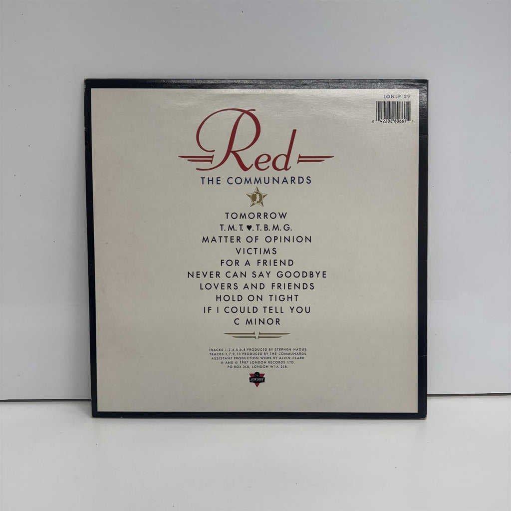 The Communards - Red Vinyl LP
