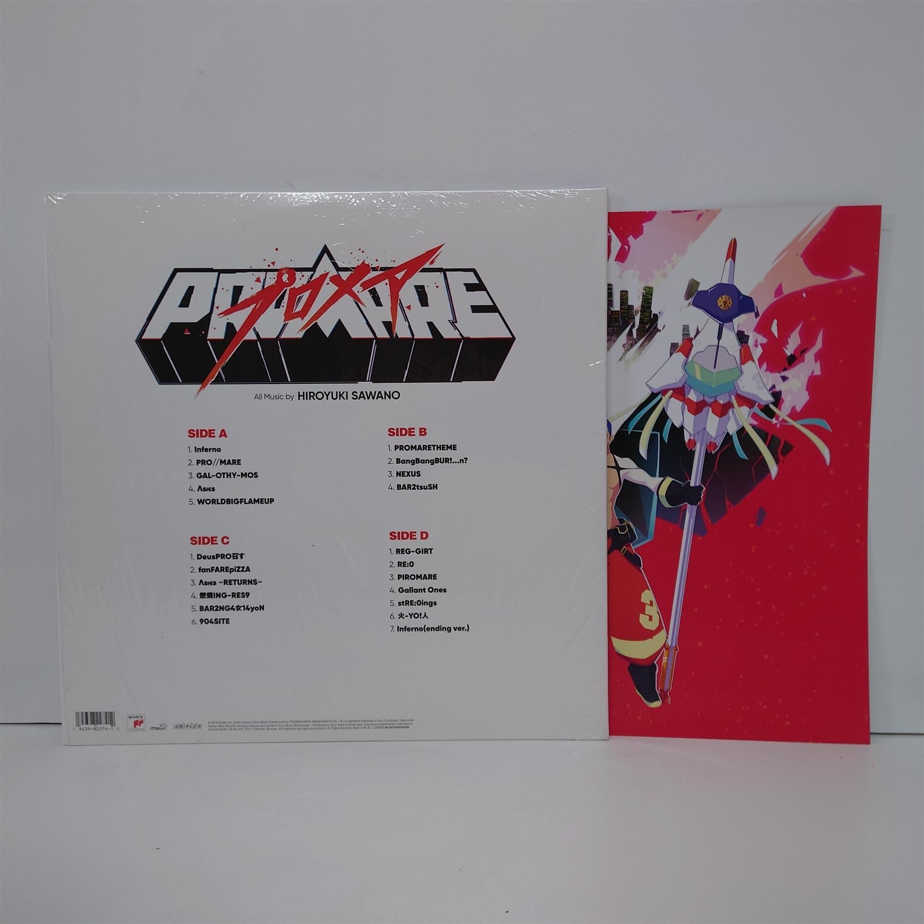 Promare (Original Soundtrack) - Hiroyuki Sawano 2x Red & White Split Vinyl LP