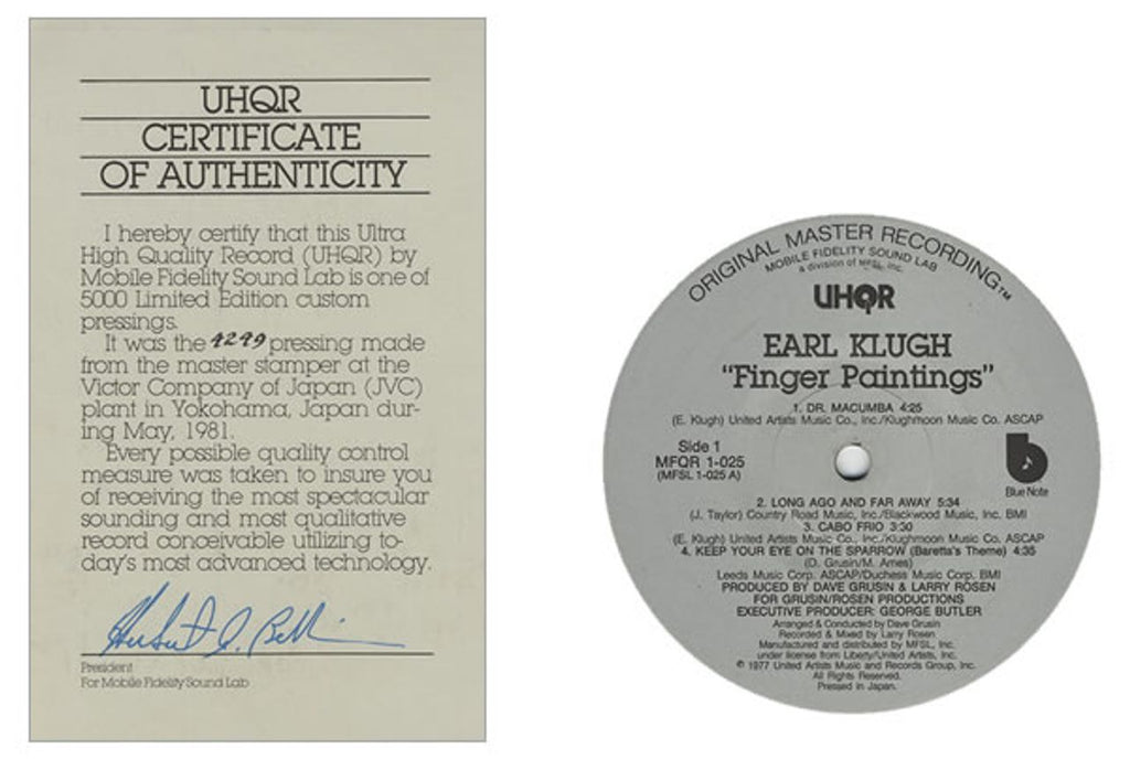 Earl Klugh Finger Paintings - UHQR Box US Box set
