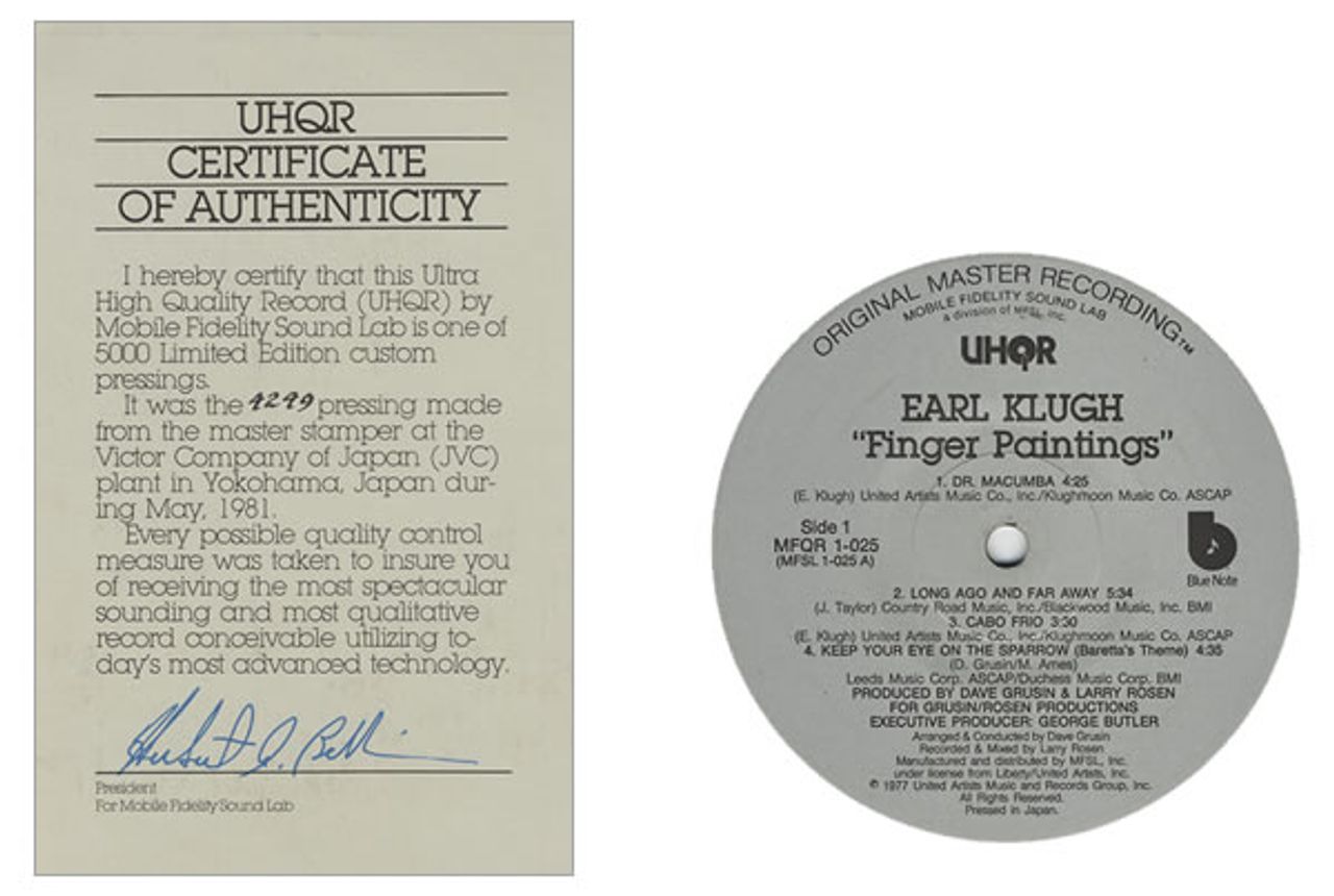 Earl Klugh Finger Paintings - UHQR Box US Box set