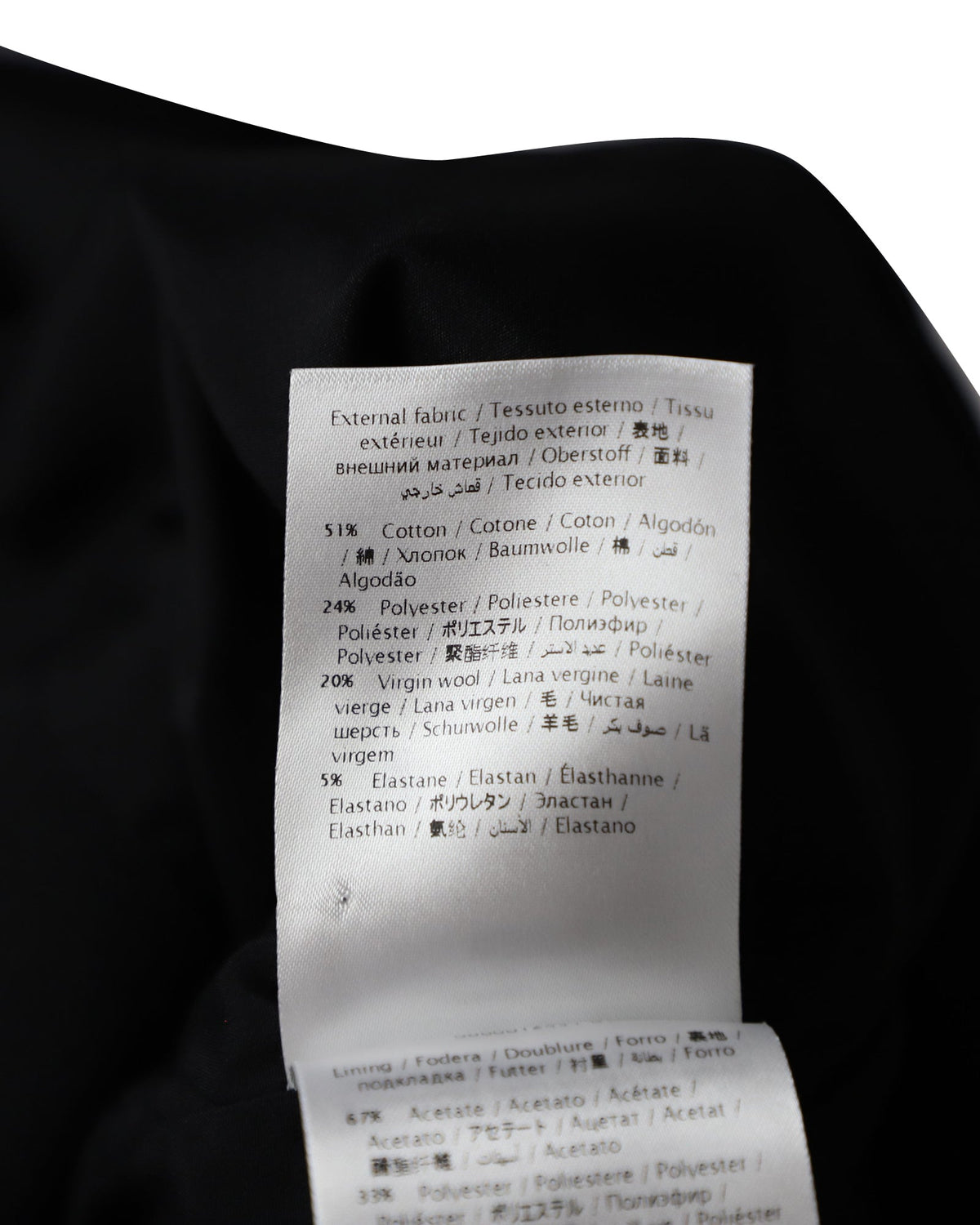 Red Valentino Single-Breasted Coat in Black Cotton