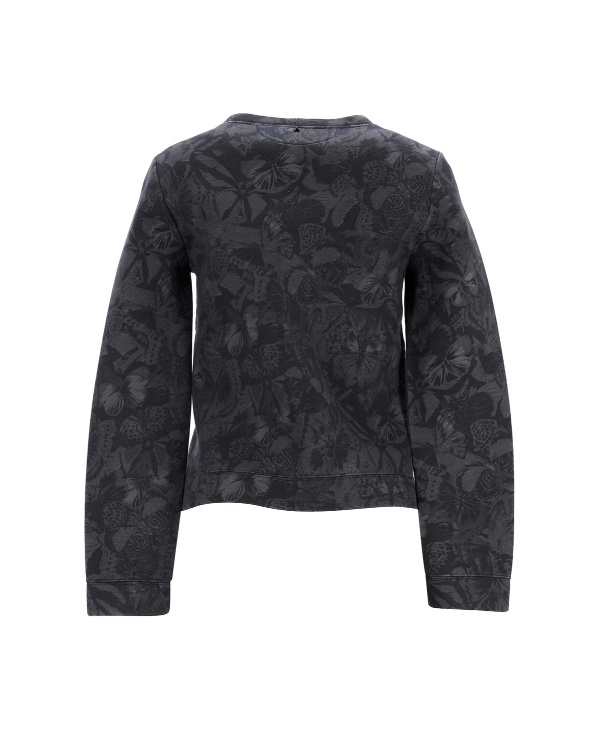 Valentino Butterfly Print Sweatshirt in Grey Cotton