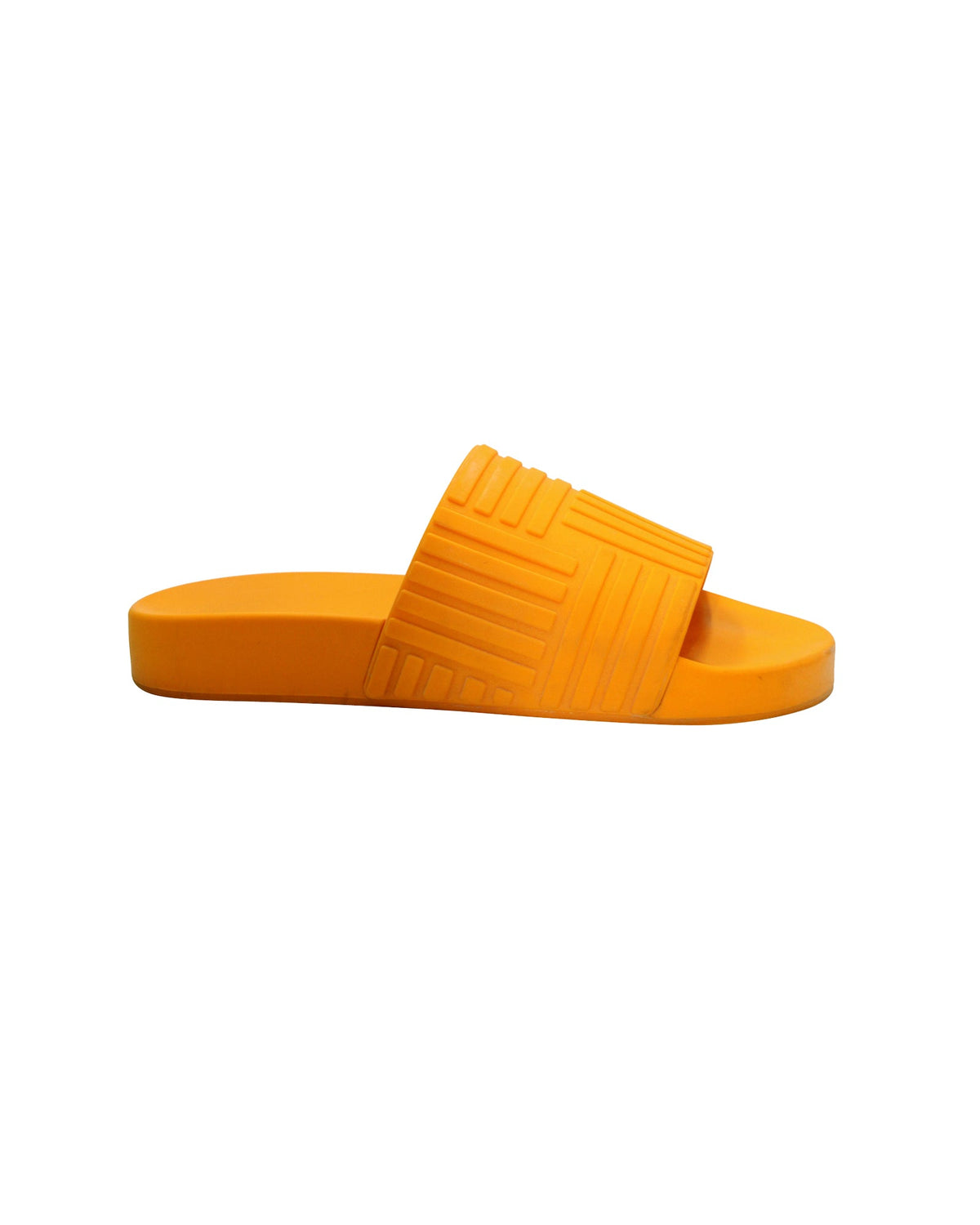 Bottega Veneta Slides in Orange Rubber
