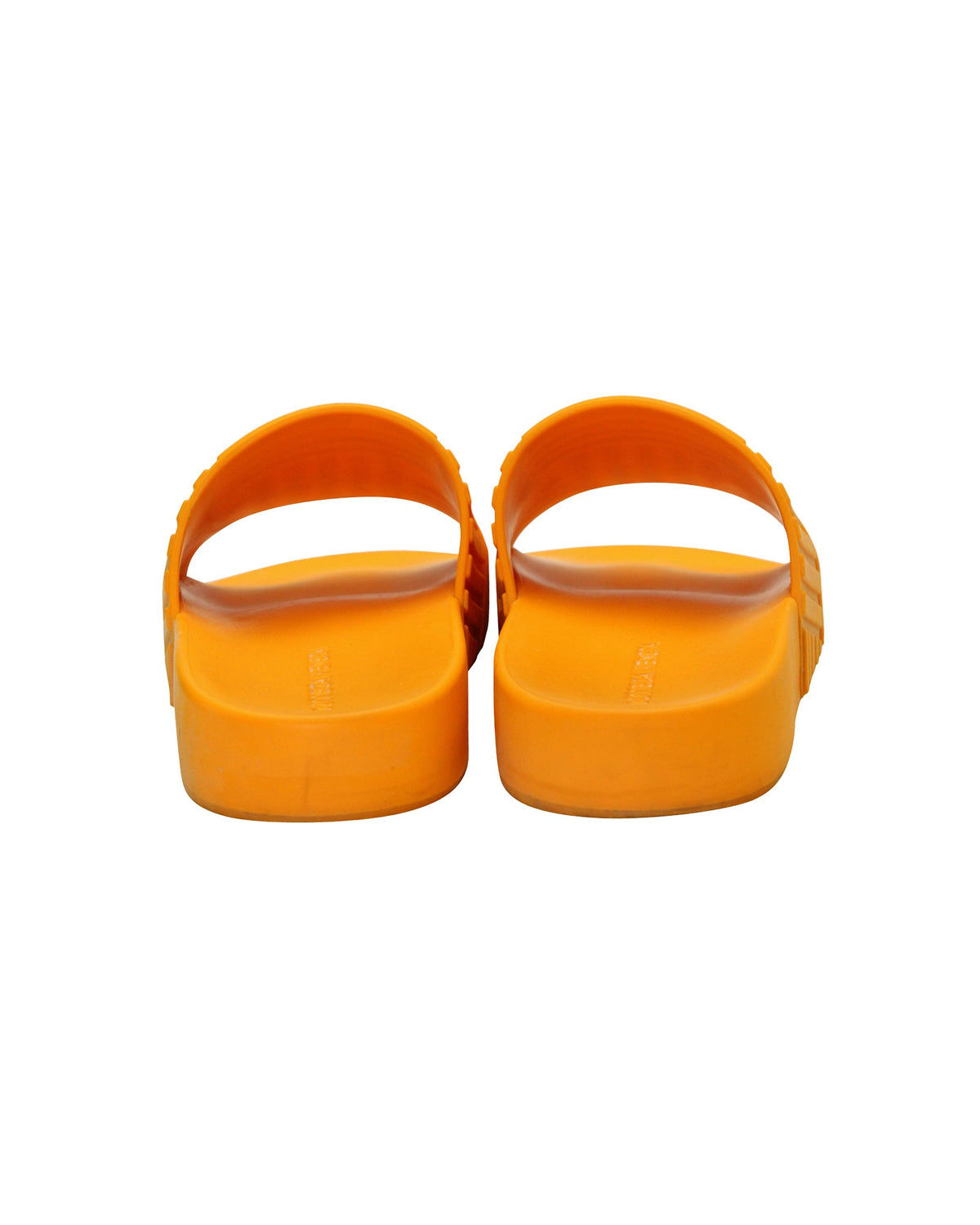 Bottega Veneta Slides in Orange Rubber