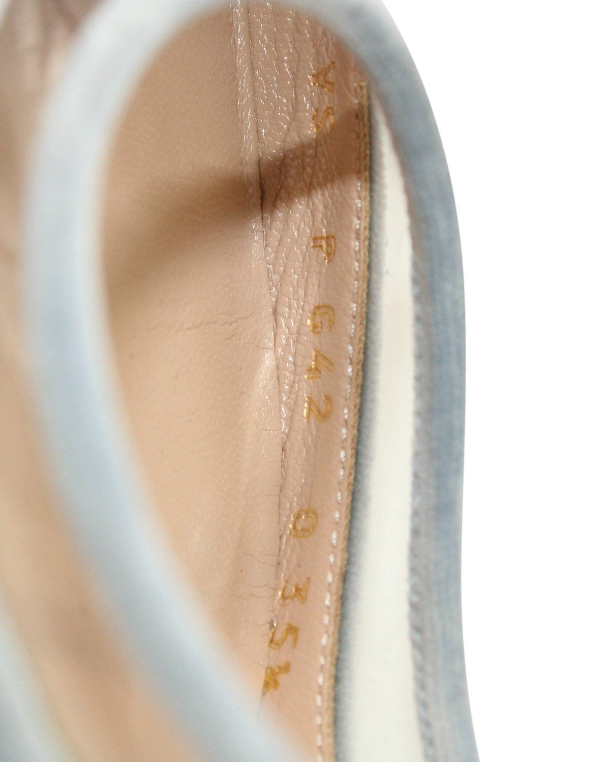 Valentino Celeste Pumps in Light Blue Velvet