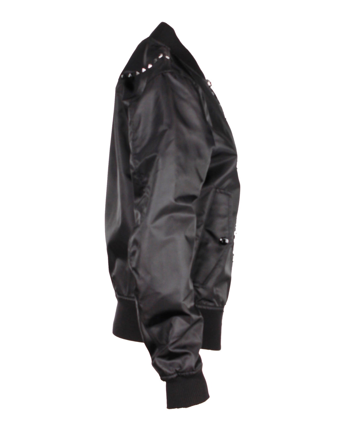 Valentino Garavani Rockstud Bomber Jacket in Black Nylon