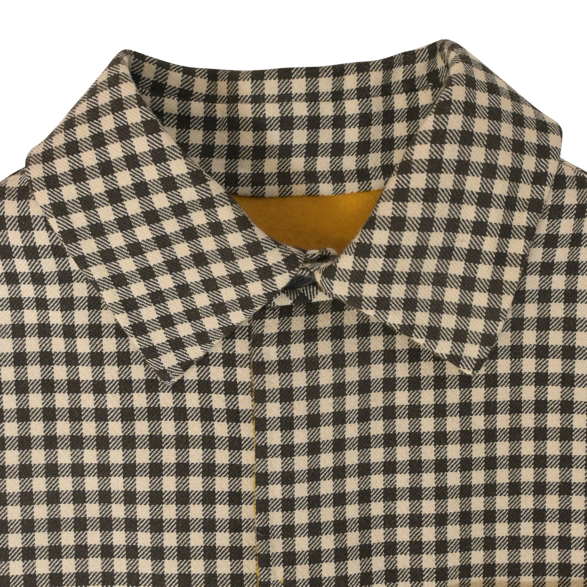 Fendi Check Coat in Brown Wool