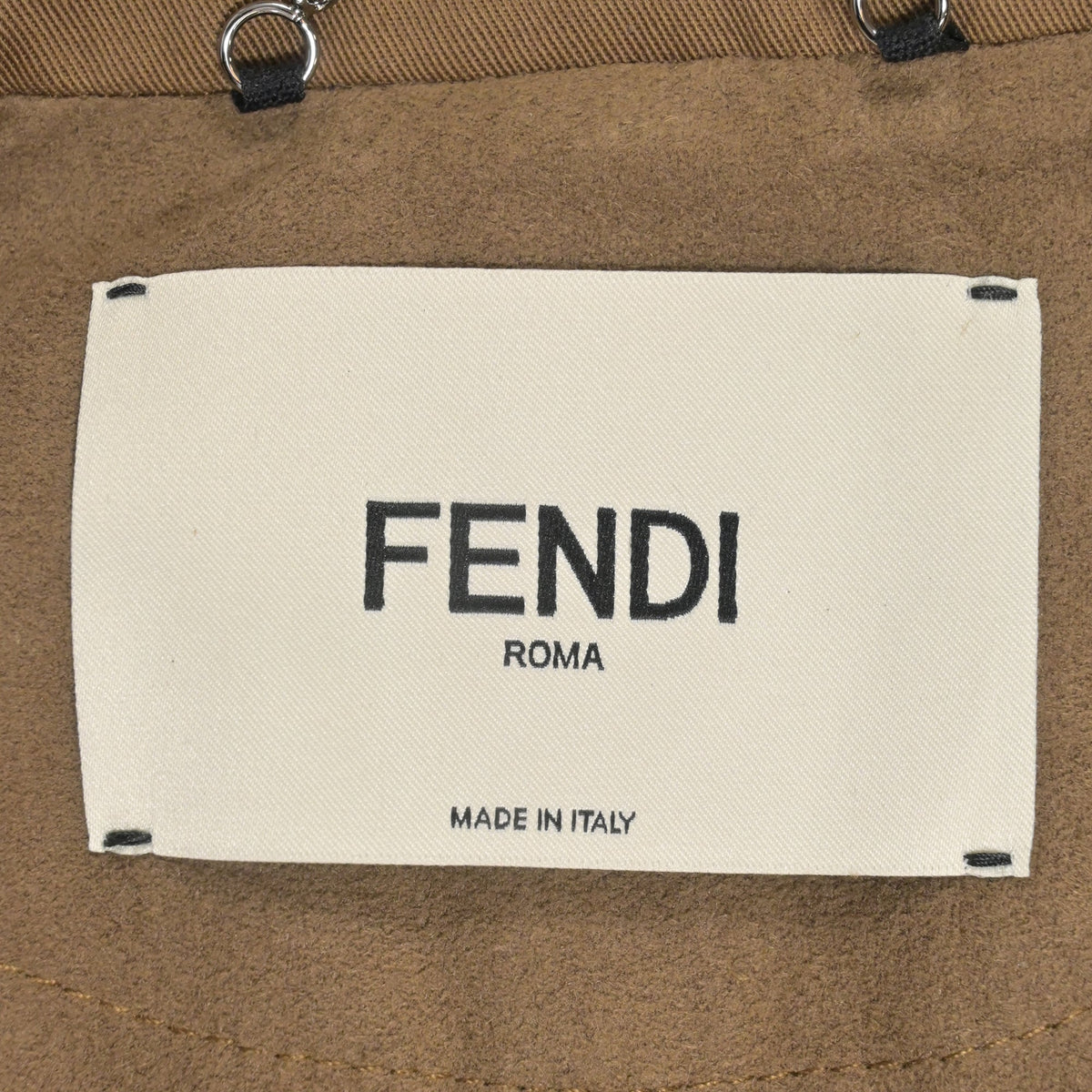 Fendi Double-Breasted Blazer in Brown Cotton