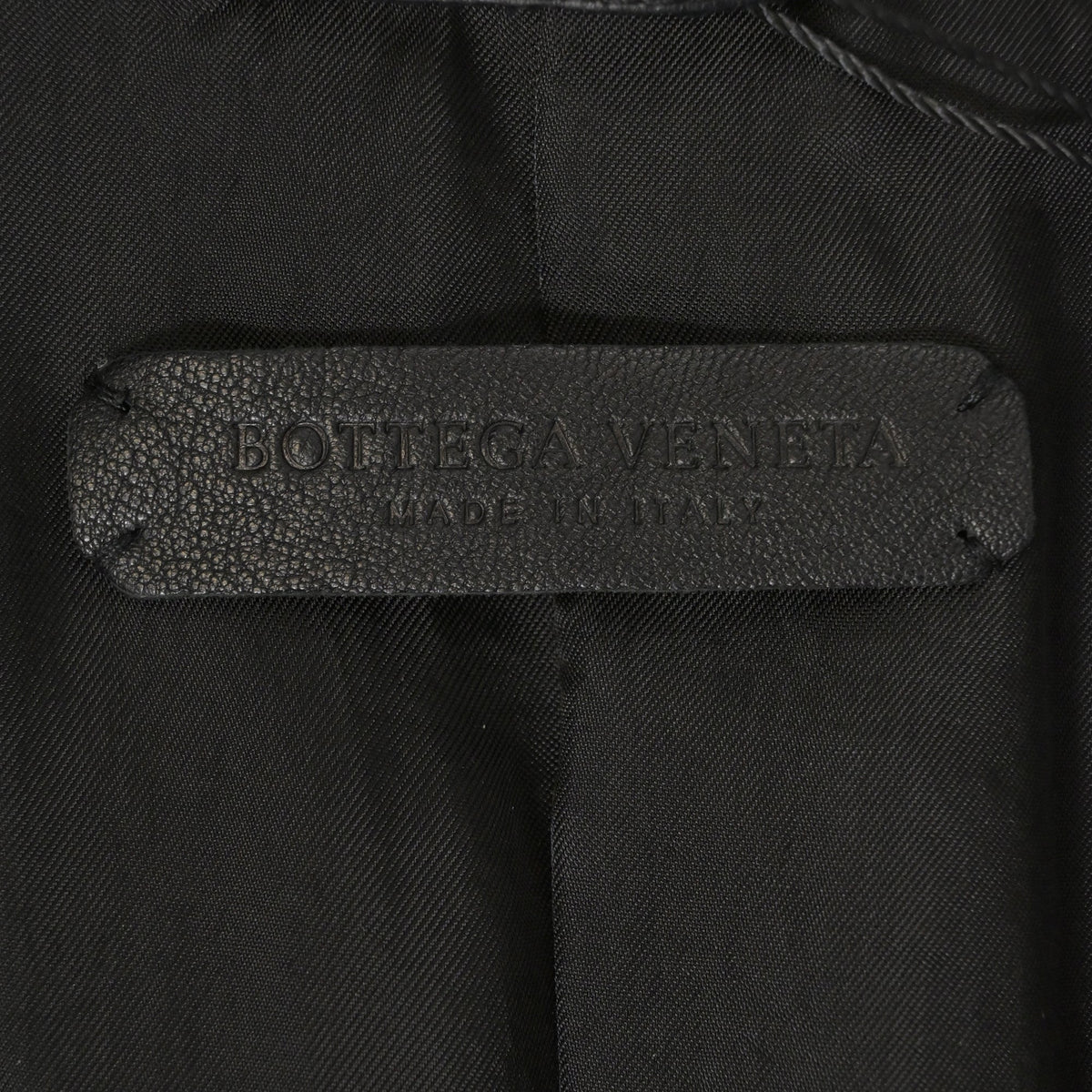 Bottega Veneta Single-Breasted Jacket in Black Leather
