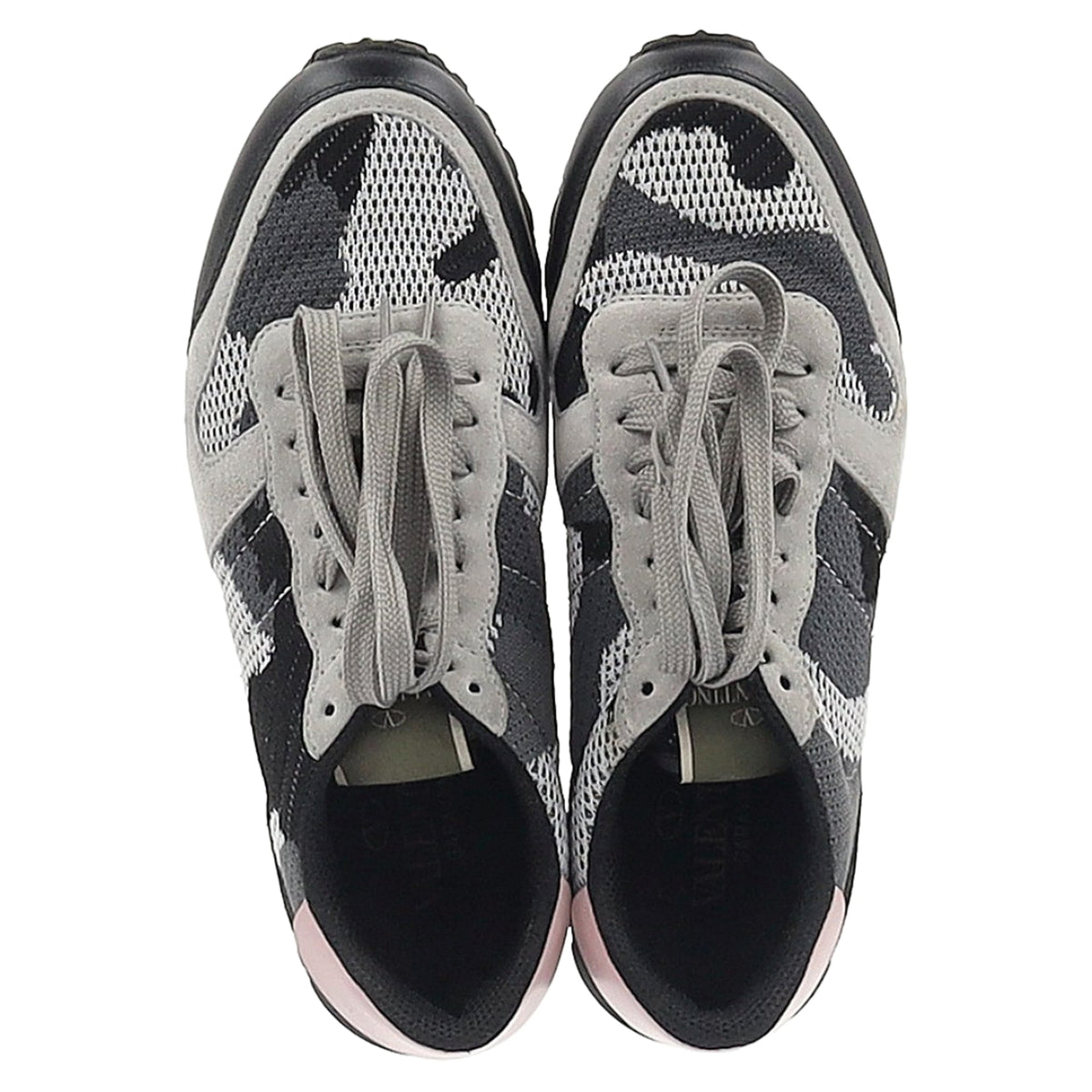 Valentino Garavani Rock Runner Camo in Multicolor Calfskin Leather