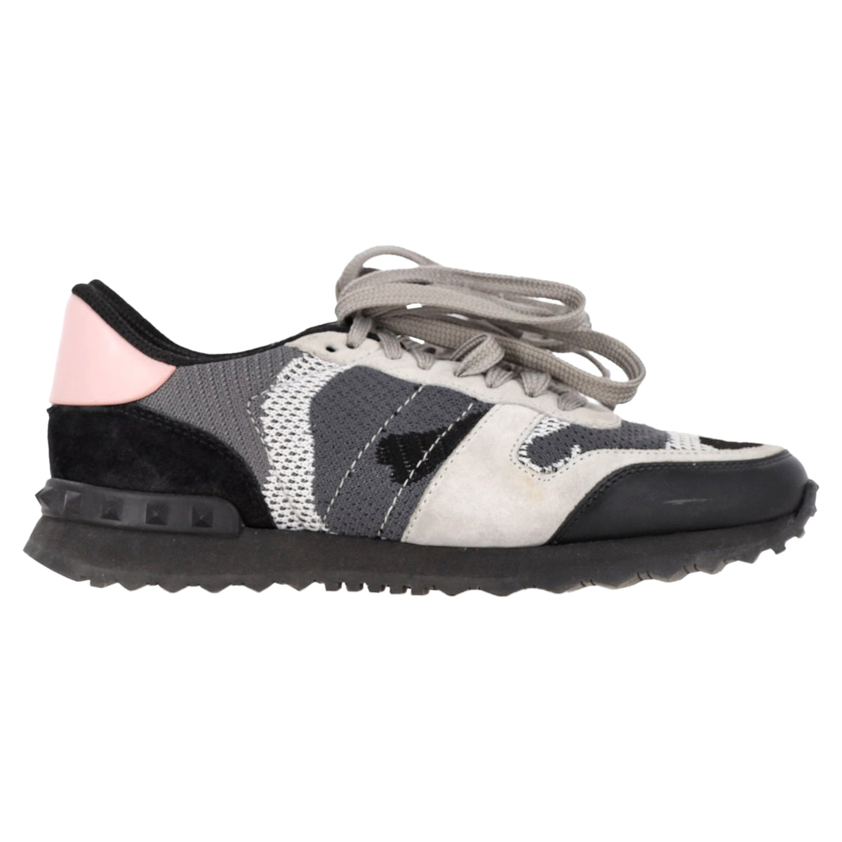 Valentino Garavani Rock Runner Camo in Multicolor Calfskin Leather