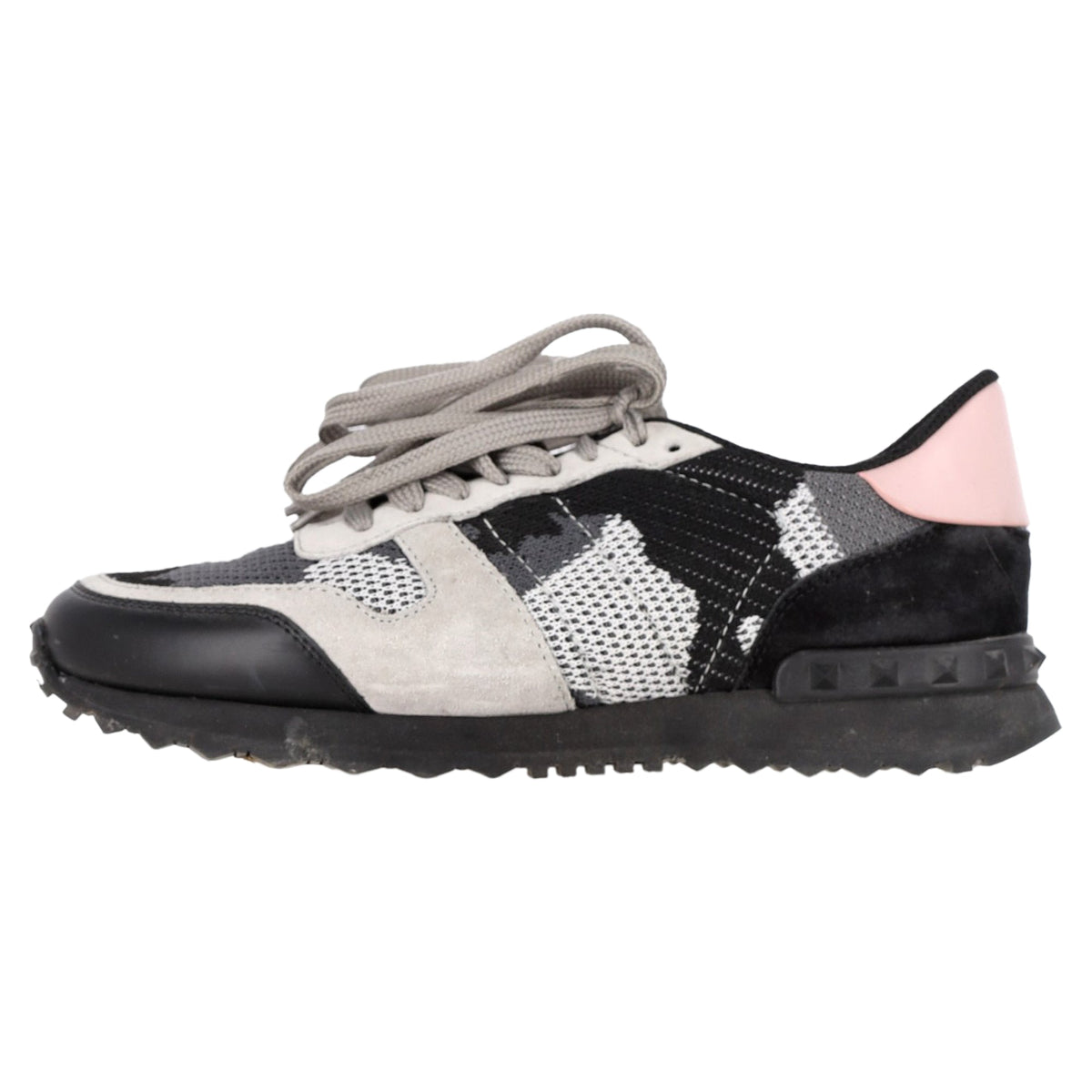 Valentino Garavani Rock Runner Camo in Multicolor Calfskin Leather