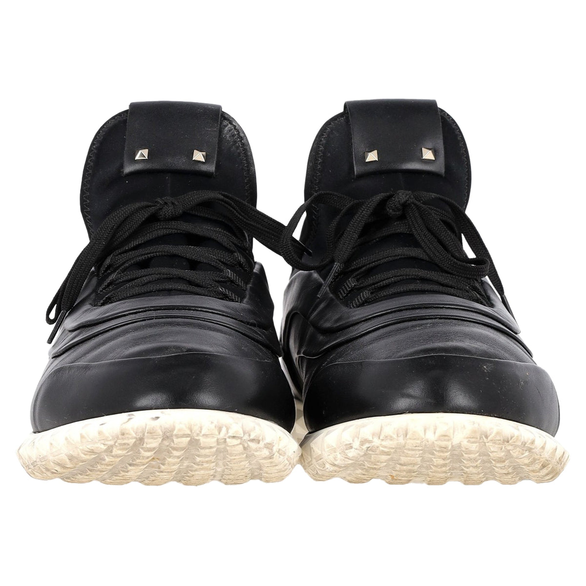 Valentino Soul AM Sneakers in Black Calfskin Leather