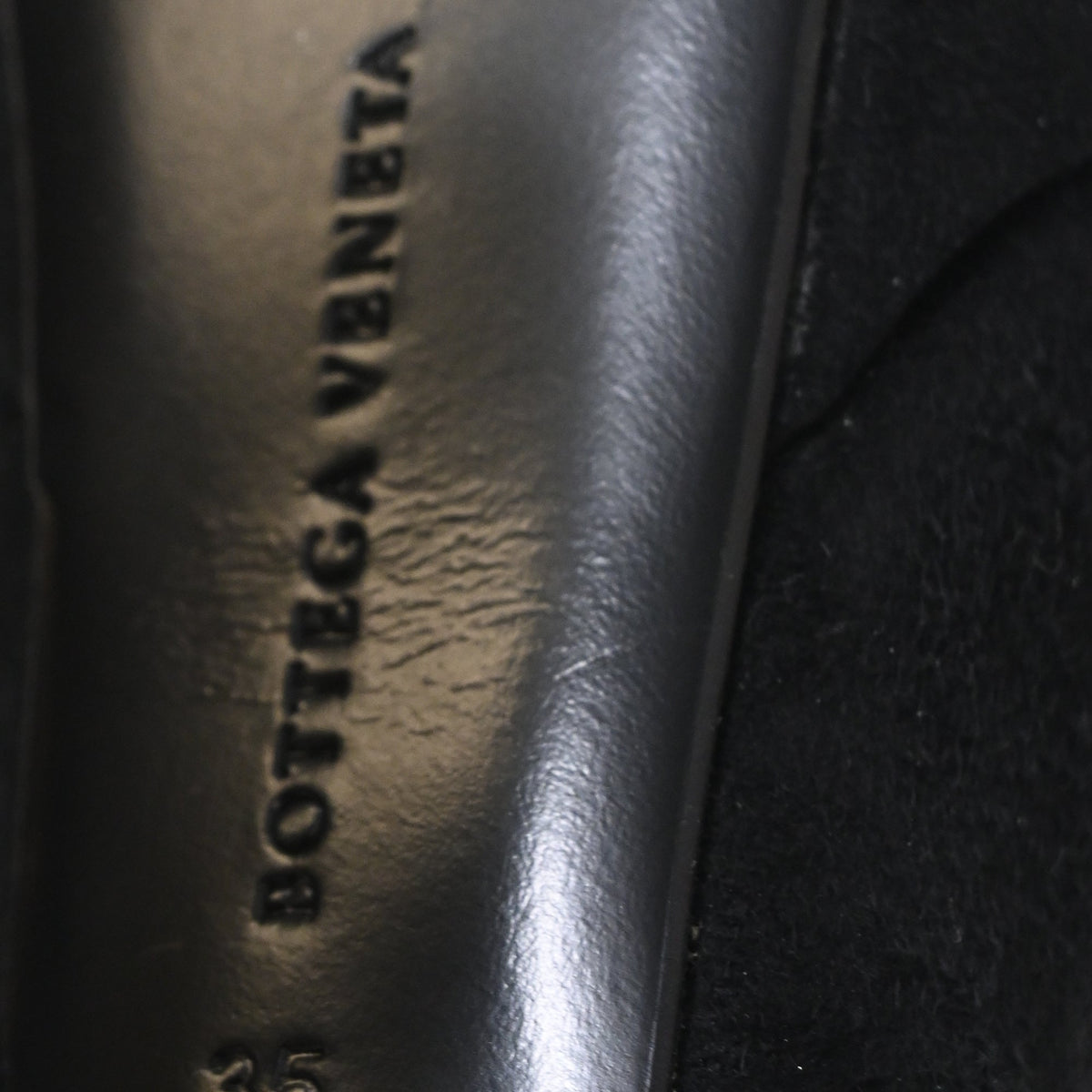 Bottega Veneta Open Platform Ankle Boots in Black Suede