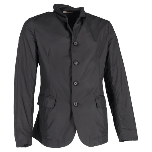 Bottega Veneta Single-Breasted Blazer in Black Nylon