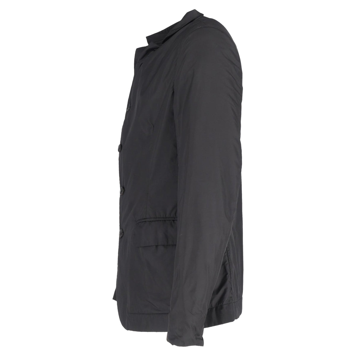 Bottega Veneta Single-Breasted Blazer in Black Nylon