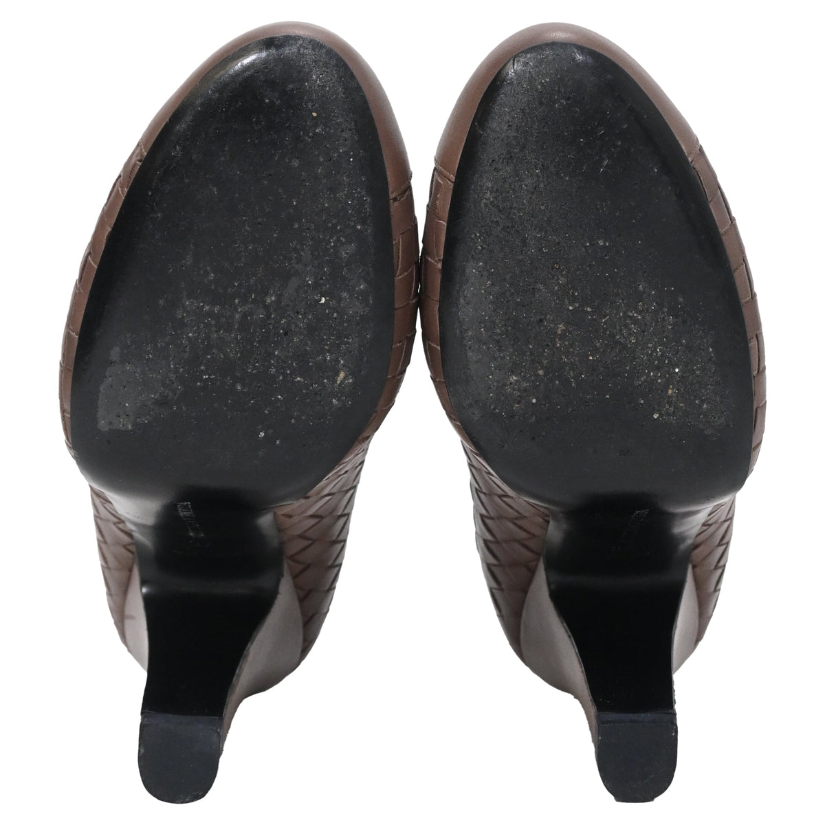 Bottega Veneta Weave Pumps in Brown Intrecciato Leather
