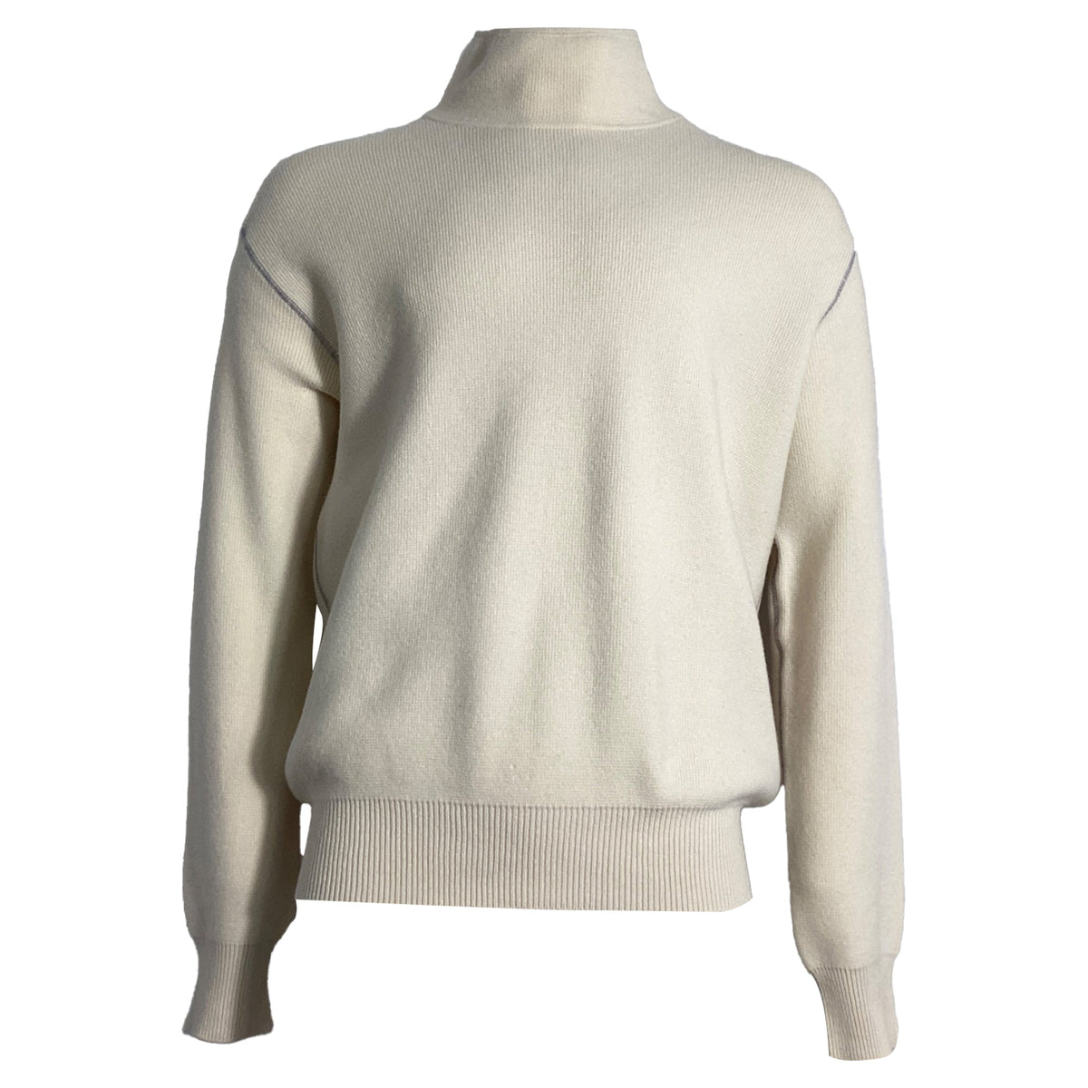 Bottega Veneta Turtleneck Sweater in Cream Wool