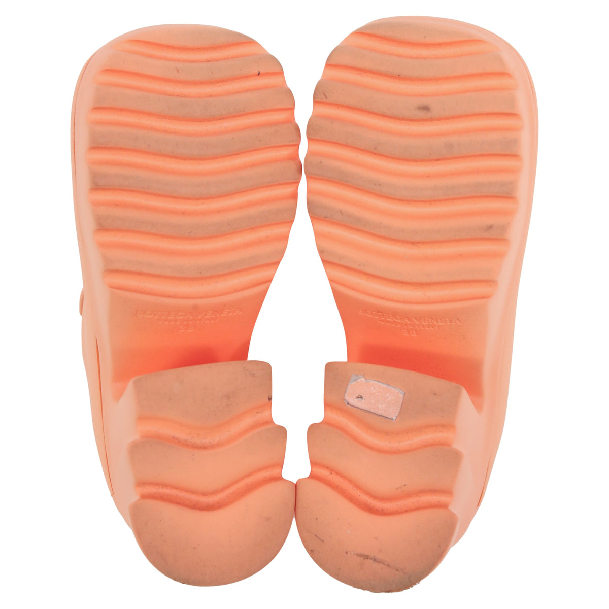 Bottega Veneta Flash Mules in Orange Rubber
