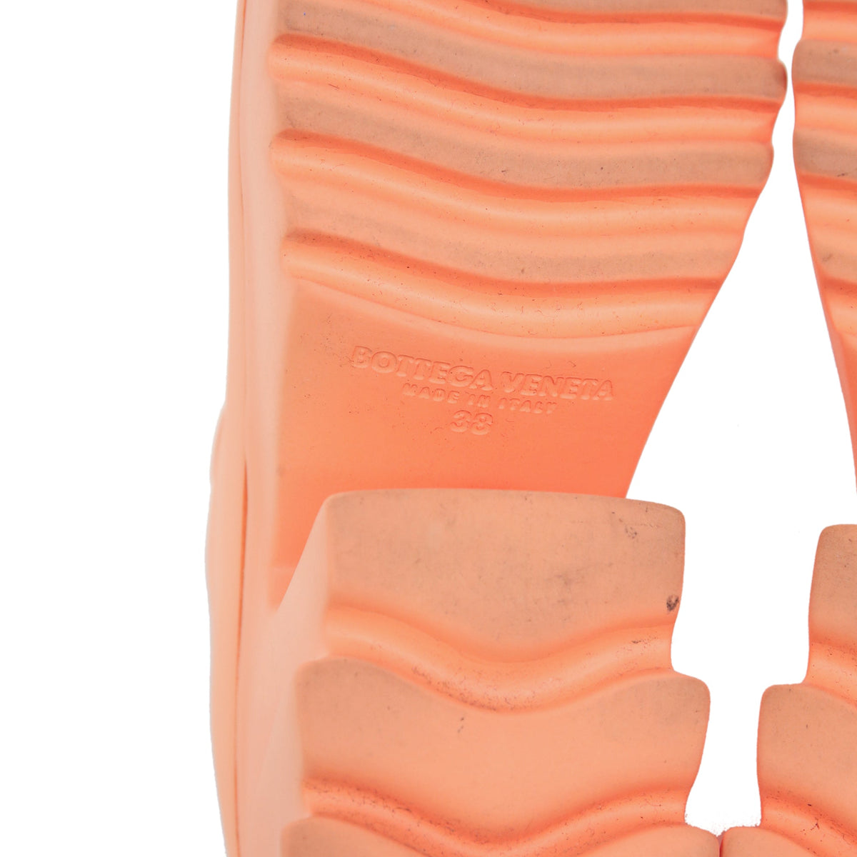 Bottega Veneta Flash Mules in Orange Rubber