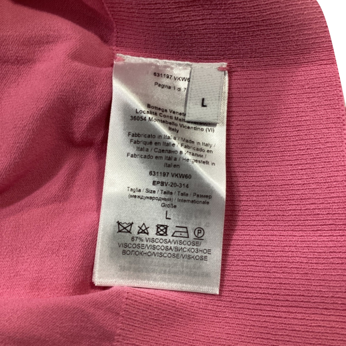 Bottega Veneta Turtleneck Sweater in Pink Viscose