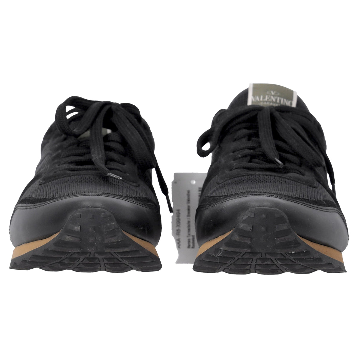 Valentino Garavani Rockrunner Sneakers in Black Mixed Media