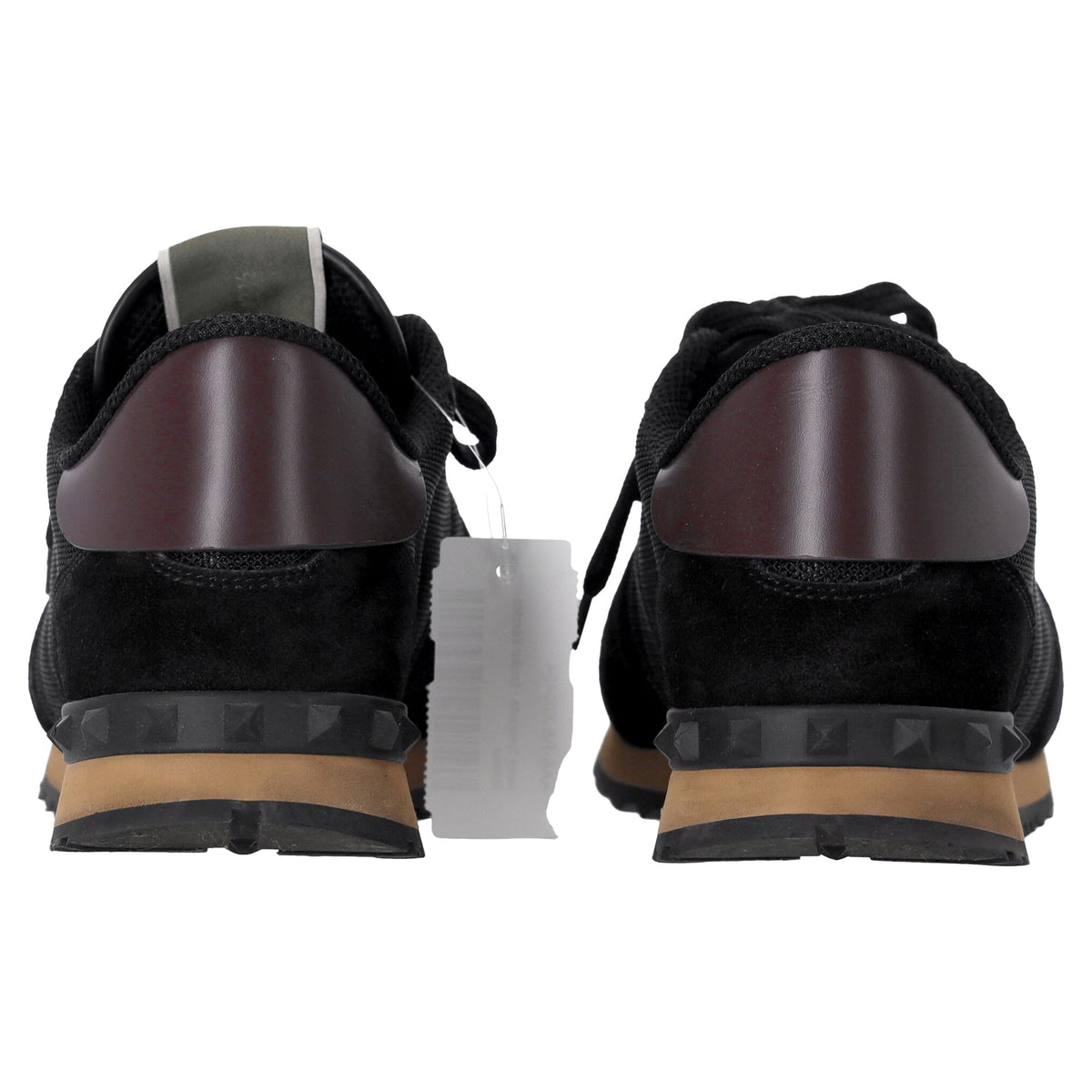 Valentino Garavani Rockrunner Sneakers in Black Mixed Media