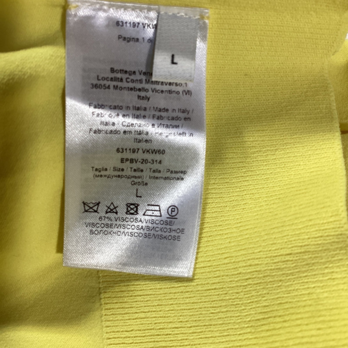 Bottega Veneta Turtleneck Sweater in Yellow Viscose